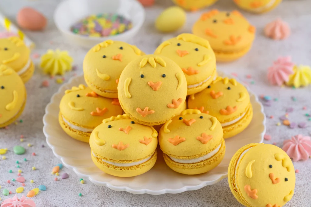 15 Budget Easter Ideas NZ: Easter chick macarons | Swoosh Finance